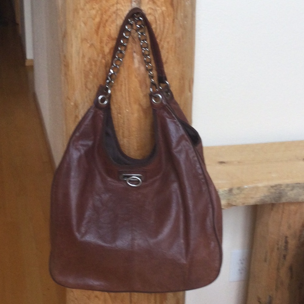 EUC BCBGMaxAzria Large Brown Leather Bag/Purse